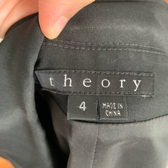 Theory wool blazer in black size 4 - Picture 5 of 5